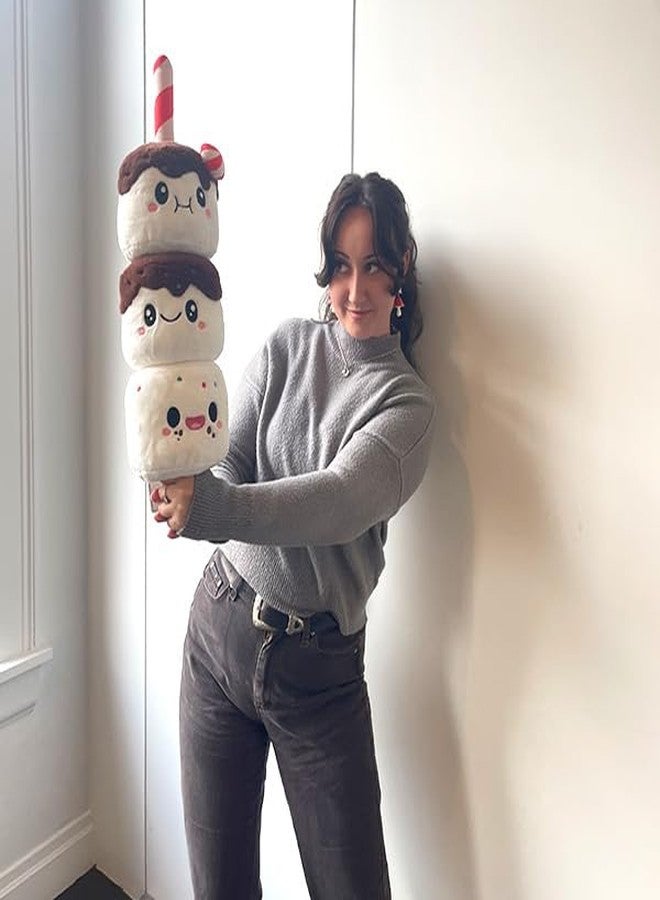 سكويشابل لعبة مارشميلو قابلة للضغط - عصا مارشميلو احتفالية - مجموعة أطعمة مريحة - 24 بوصة - لعبة ناعمة قابلة للتجميع - Image 4